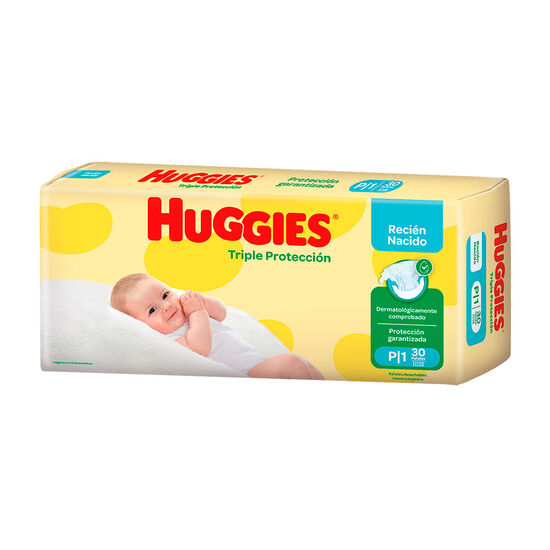 PAÑALES HUGGIES TRIPLE PROTECCIÓN Px30