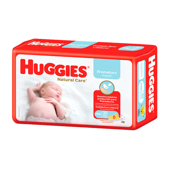PAÑAL HUGGIES NATURAL CARE Prematuro x30