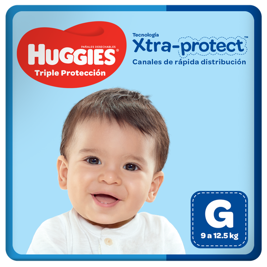 Pañales Huggies Triple Protección Talla G