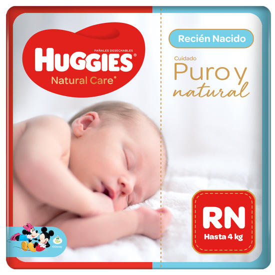 Pañal Huggies Natural Recien Nacido