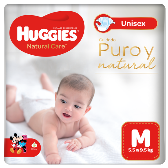 Pañal Huggies Natural Care, Talla M