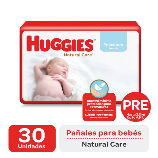 Pañales Huggies Natural Care Unisex